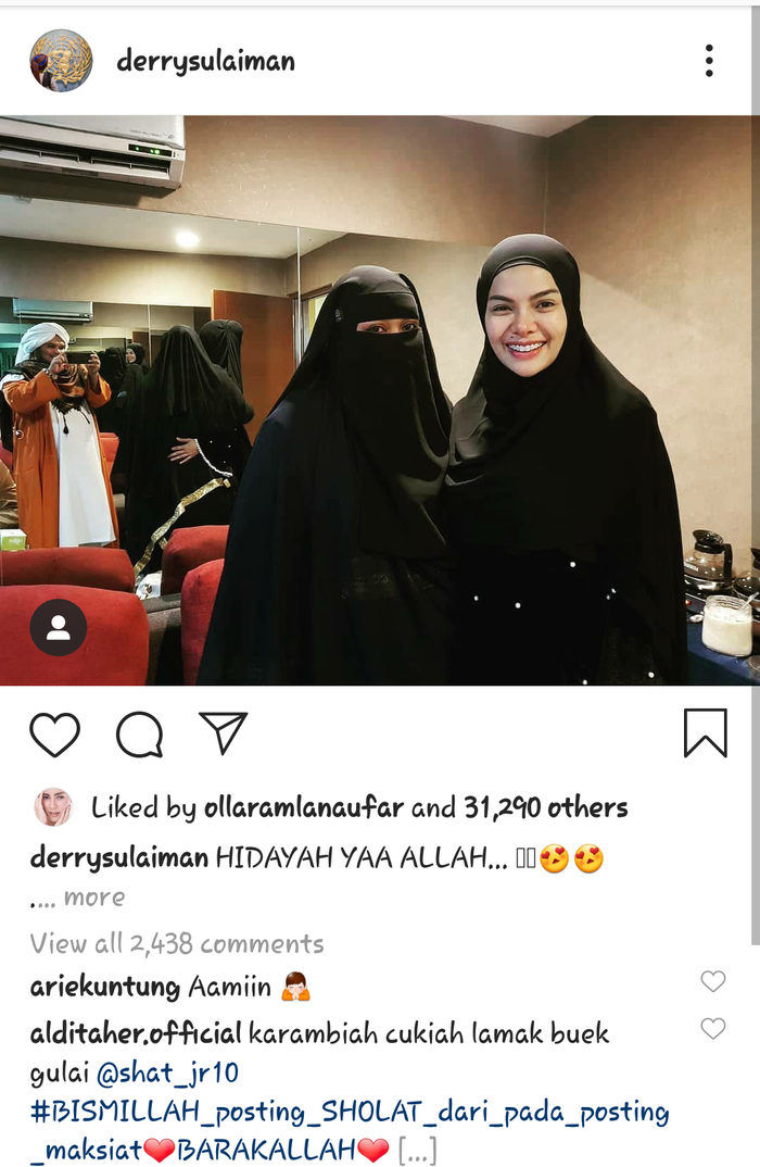 Nikita Mirzani saat pakai hijab