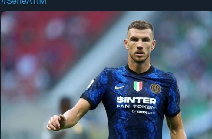 Penyerang Inter Milan, Edin Dzeko.