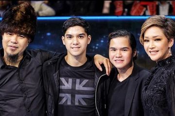 Unggahan foto Dul Jaelani bersama Al Ghazali, Ahma Dhani, dan Maia Estianty.