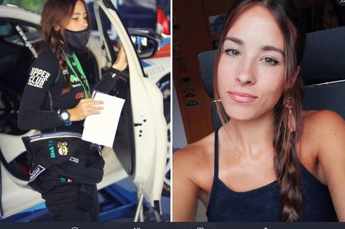 Laura Salvo, navigator reli yang tewas dalam kecelakaan dalam ajang Rally Vidreiro di Portugal.