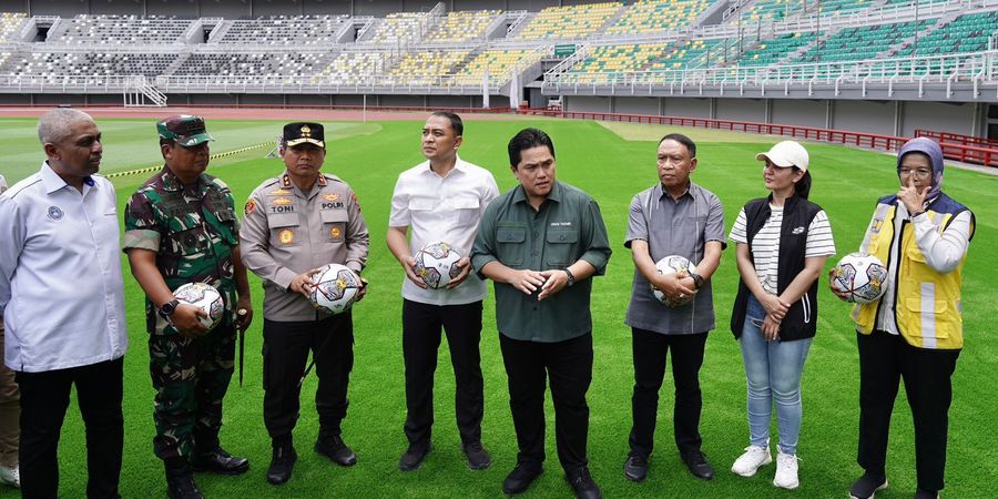 Kunjungi Stadion GBT, Ketum PSSI Akui Jadi Stadion Terbaik