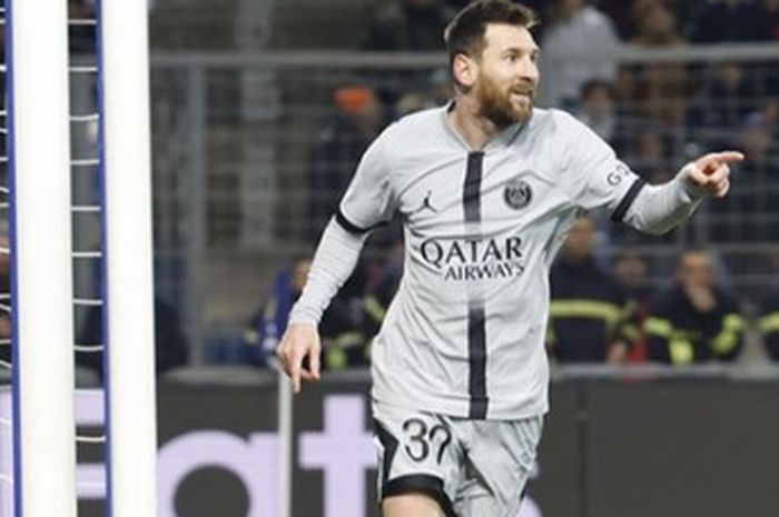 Lionel Messi mencetak 1 gol saat PSG mengalahkan Montpellier dalam laga pekan ke-21 Liga Prancis 2022-2023, Kamis (2/2/2023)