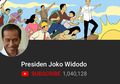 Jokowi Jadi Presiden Pertama di Dunia yang Punya 1 Juta Subscribers YouTube
