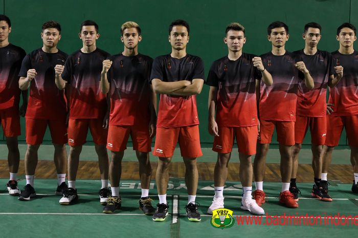 Para pebulu tangkis putra yang akan tampil dalam SEA Games 2019.