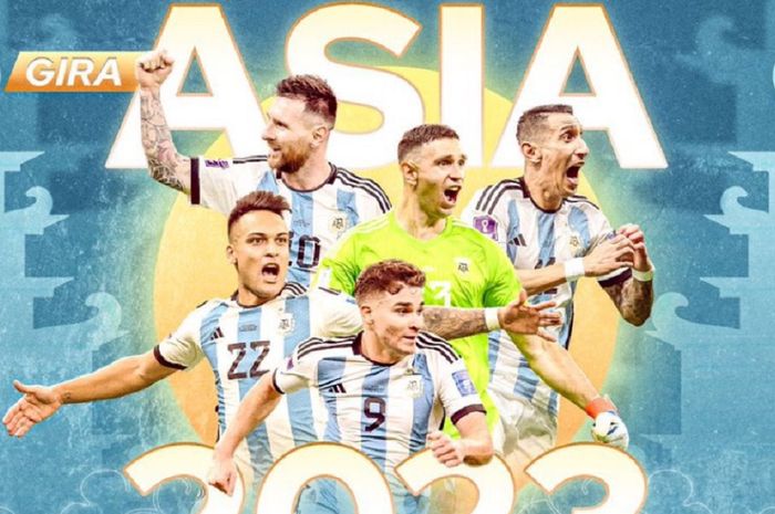 Tur Asia Argentina 2023 menghadapi Australia di Beijing, China, 15 Juni, dan Timnas Indonesia di Jakarta, 19 Juni.