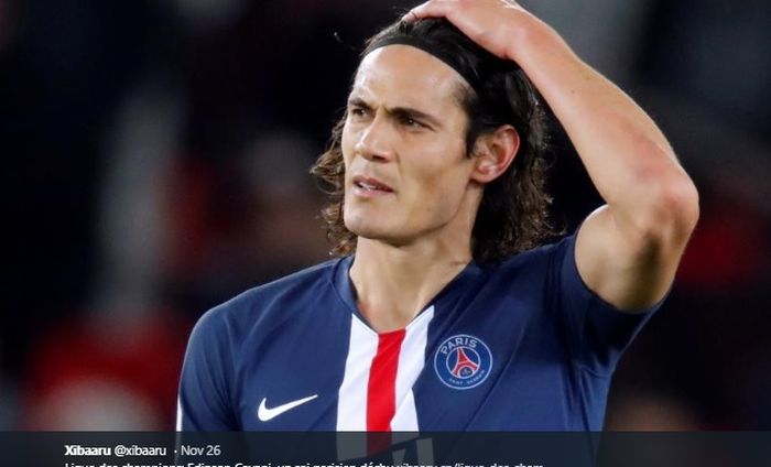 Penyerang Paris Saint-Germain, Edinson Cavani.