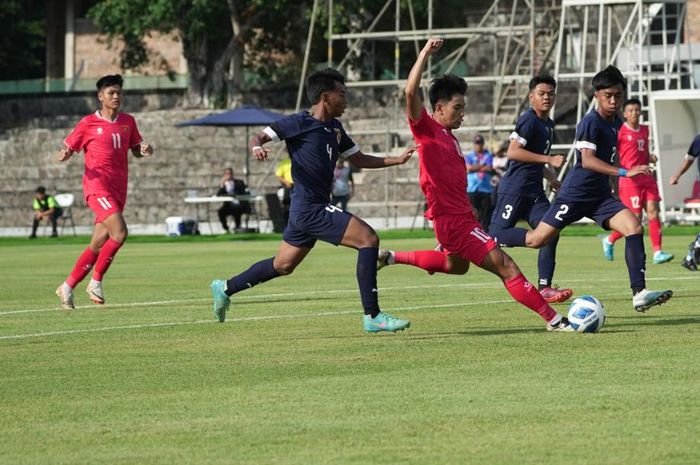 Vietnam vs Brunei Darussalam pada laga pertama Grup B ASEAN Cup U-16 2024 di Stadion Sriwedari, Solo, Jawa Tengah, Sabtu (22/6/2024). 