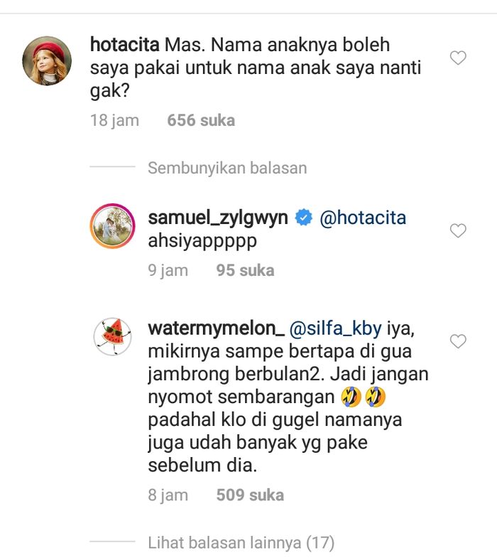 Respon Samuel Zylgwyn