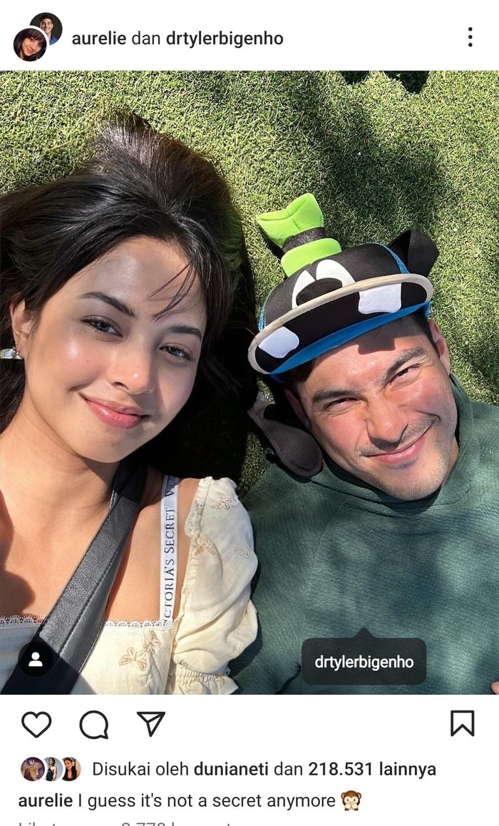 Pacar baru Aurelie Moeremans