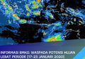 BMKG Berikan Peringatan Dini Potensi Hujan Lebat Hingga Longsor 20-23 Januari 2020, Wilayah Ini Harus Waspada!