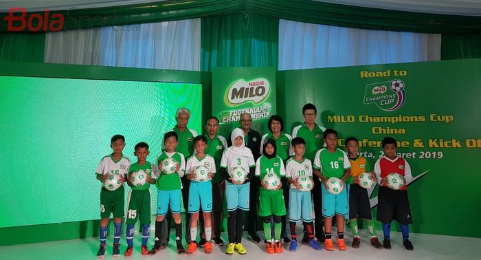 Milo Football Championship 2019 regional Jakarta di Lapangan Banteng, Jakarta, Sabtu (2/3/2019).