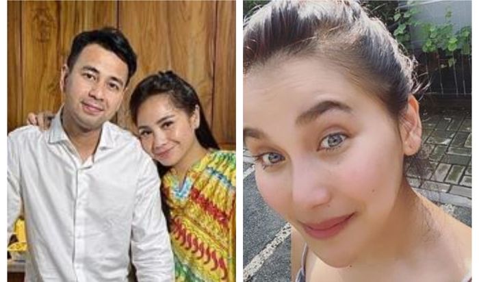Kolase foto Raffi Ahmad, Nagita Slavina dan Ayu Ting Ting
