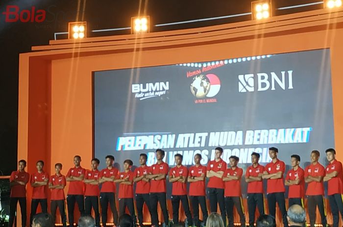 Pelepasan Tim Vamos BNI Indonesia di Jakarta, Rabu (21/8/2019). 