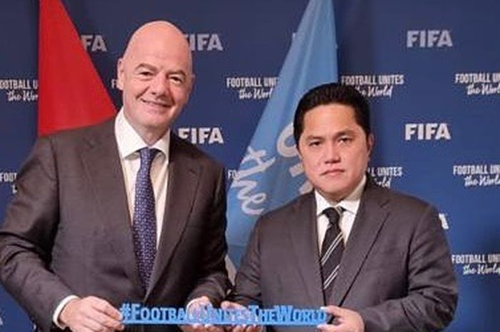 Presiden FIFA, Giani Infantino memberikan tanggapan terhadap pernyataan Erick Thohir soal sanksi yang diterima Indonesia atas pembatalan Piala Dunia U-20 2023.