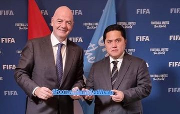 Presiden FIFA, Giani Infantino memberikan tanggapan terhadap pernyataan Erick Thohir soal sanksi yang diterima Indonesia atas pembatalan Piala Dunia U-20 2023.