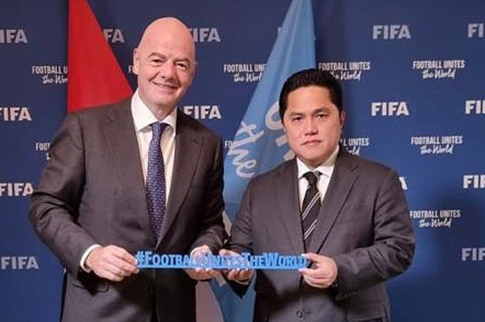 Presiden FIFA, Giani Infantino memberikan tanggapan terhadap pernyataan Erick Thohir soal sanksi yang diterima Indonesia atas pembatalan Piala Dunia U-20 2023.