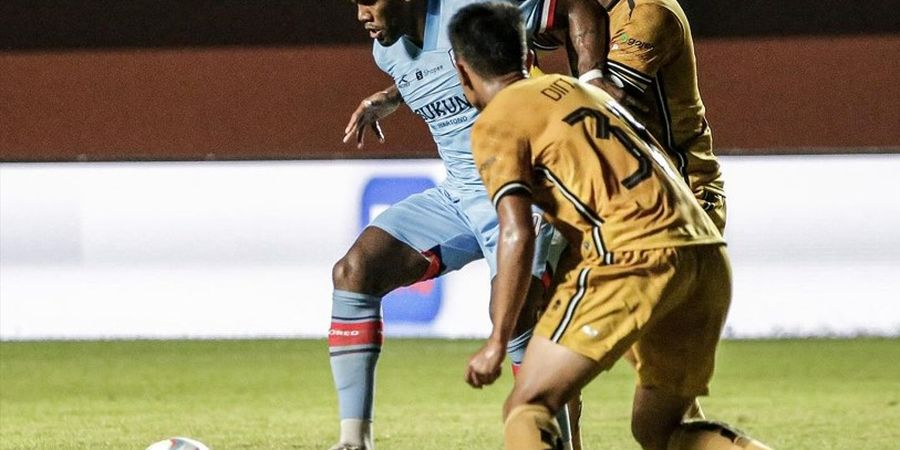 Hasil Liga 1 - Diwarnai Gol Roket Matias Mier, RANS Nusantara Vs Bhayangkara FC Imbang