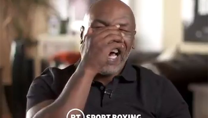 Mike Tyson tertawa setelah melihat video youtuber asal Inggris, KSI, yang mengatakan bisa mengalahkannya dalam pertandingan tinju.
