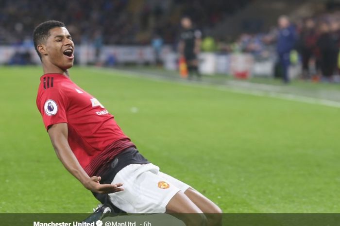 Penyerang muda Manchester United, Marcus Rashford.