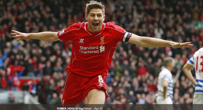 Kapten legendaris Liverpool, Steven Gerrard.