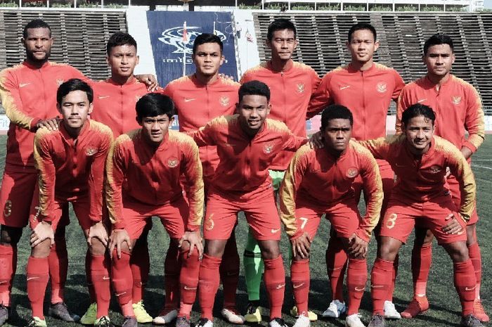 Skuat Timnas U-22 Indonesia Sebelum Bertanding dengan Malaysia. Kini, Skuat Besutan Indra Sjafri Ini Bakal Berhadapan dengan Thailand di Partai Final.