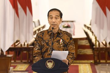 Jokowi dalam konfrensi pers