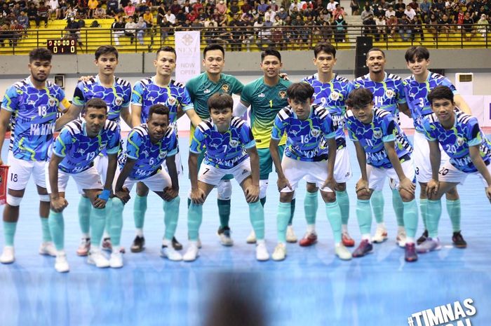 Timnas Futsal Indonesia menghadapi tim asal Thailand (Thammasat Stallion) dalam laga terakhir MNC International Futsal Cup 2022, Jumat (9/9/2022) sore WIB.