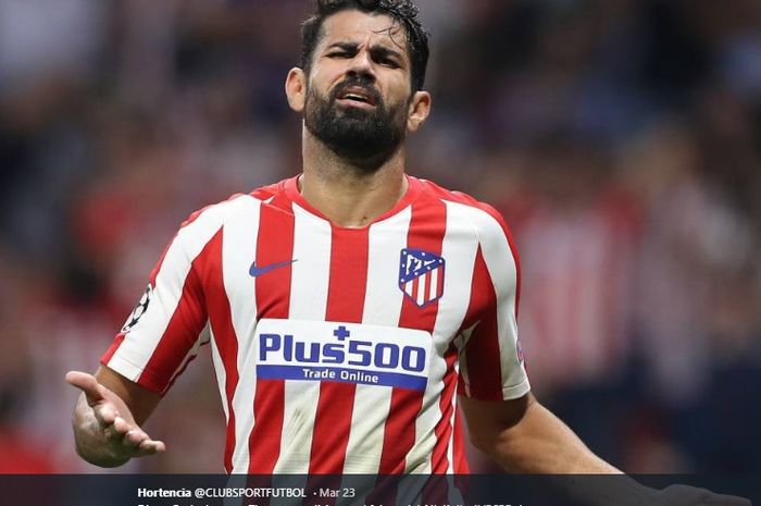 Diego Costa saat masih berseragam Atletico Madrid.