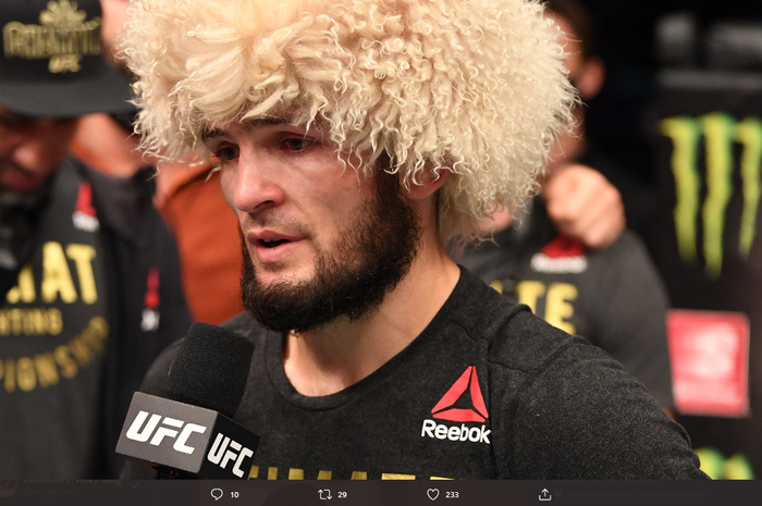 Pensiunan jagoan UFC, Khabib Nurmagomedov.