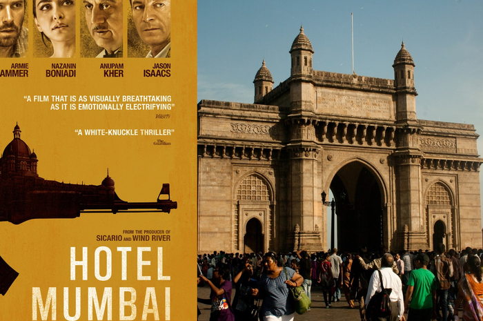 Film 'Hotel Mumbai' menceritakan kisah nyata peristiwa pengepungan Taj Hotel pada tahun 2008 oleh sekelompok teroris di Mumbai, India.
