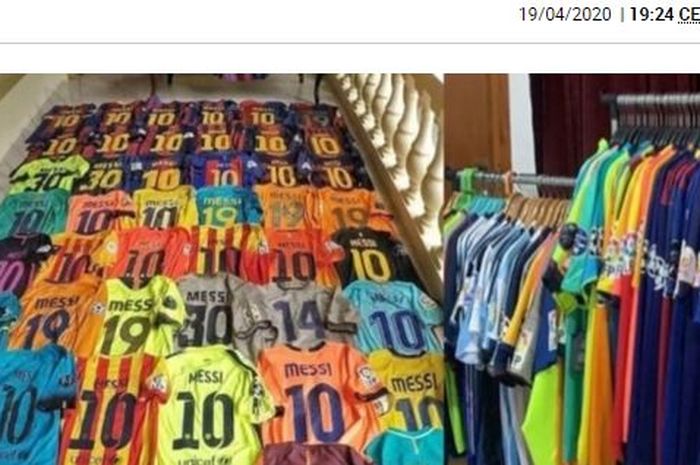 Orang gila Indonesia mempunyai 200 kostum dari kapten Barcelona dan timnas Argentina, Lionel Messi, yang membuat media Spanyol rela berkunjung ke Tanah Air.