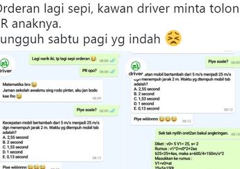 Viral! Saat Sepi Orderan, Seorang Driver Ojol Dihubungi Temannya Untuk Kerjakan PR Matematika Milik Sang Anak, Kisahnya Bikin Warganet Ngakak