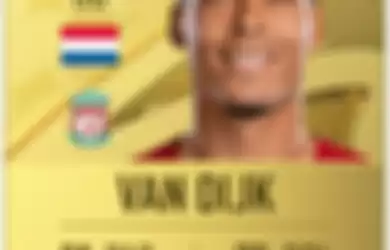 Rating Virgil Van Dijk di FIFA 23.