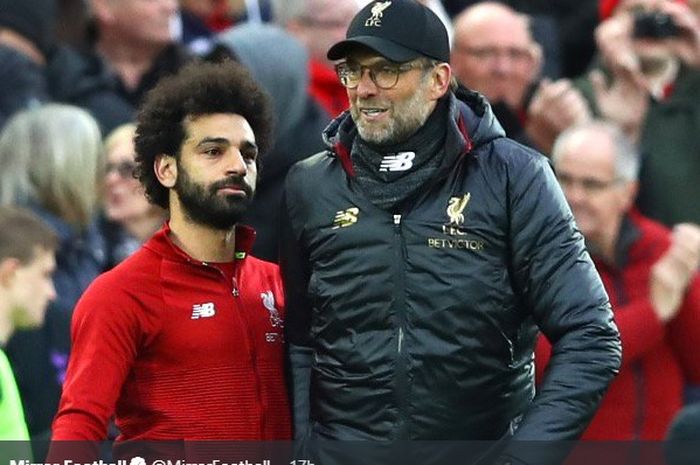 Juergen Klopp dan Mohamed Salah