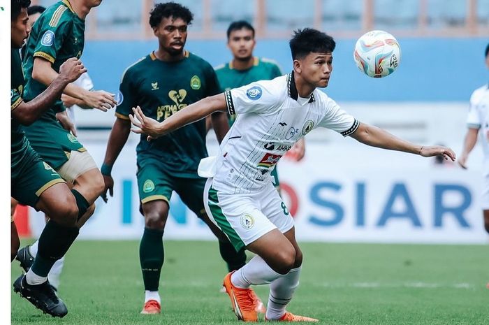 Suasana pertandingan antara Persikabo 1973 vs PSS Sleman pada laga pekan ketujuh Liga 1 2023/2024 di Stadio Wibawa Mukti, Bekasi, Selasa (8/8/2023).