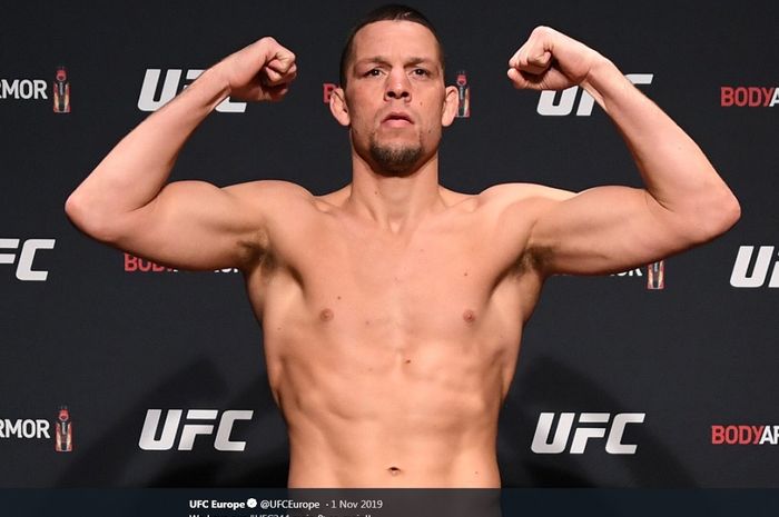 Petarung UFC asal Amerika Serikat, Nate Diaz. 