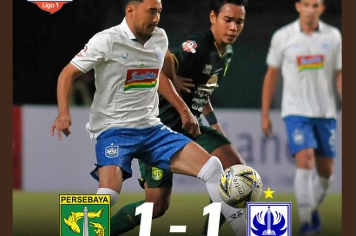 Persebaya bermain imbang dengan PSIS dalam lanjutan Liga 1 2019 di Gelora Bung Tomo, Surabaya, 30 Mei 2019.