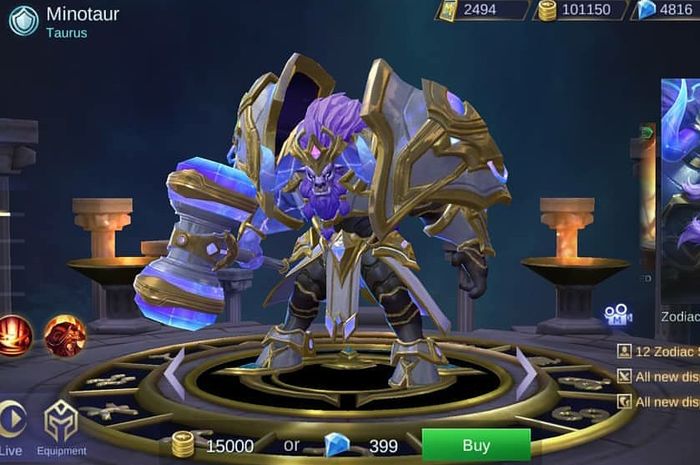 Zodiac edition skin - Minotaur 'Taurus'