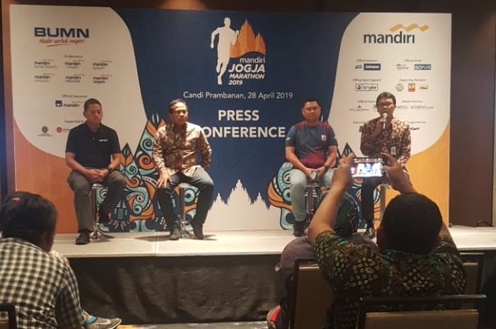 Suasana Press Conference Mandiri Jogja Marathon 2019, Kamis (4/4/2019)