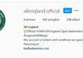 Instagram All England Lenyap, Media Malaysia Akui Ganasnya Netizen Indonesia