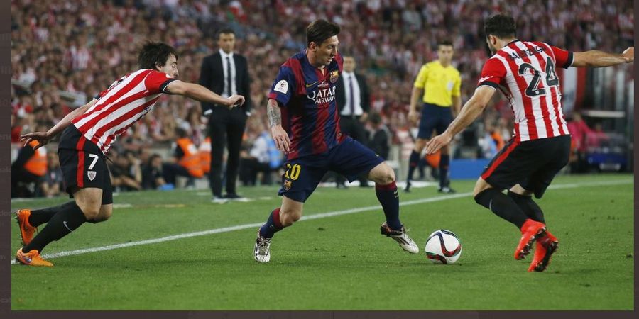 VIDEO - Gol Super Lionel Messi vs Bilbao, Kecoh 7 Pemain dari Tengah Lapangan