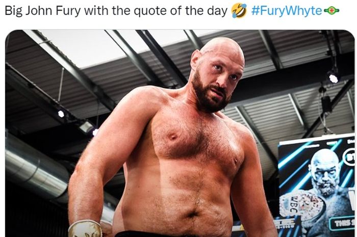 Juara dunia tinju kelas berat WBC, Tyson Fury.