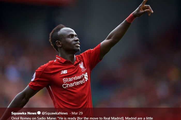 Pemain Liverpool, Sadio Mane