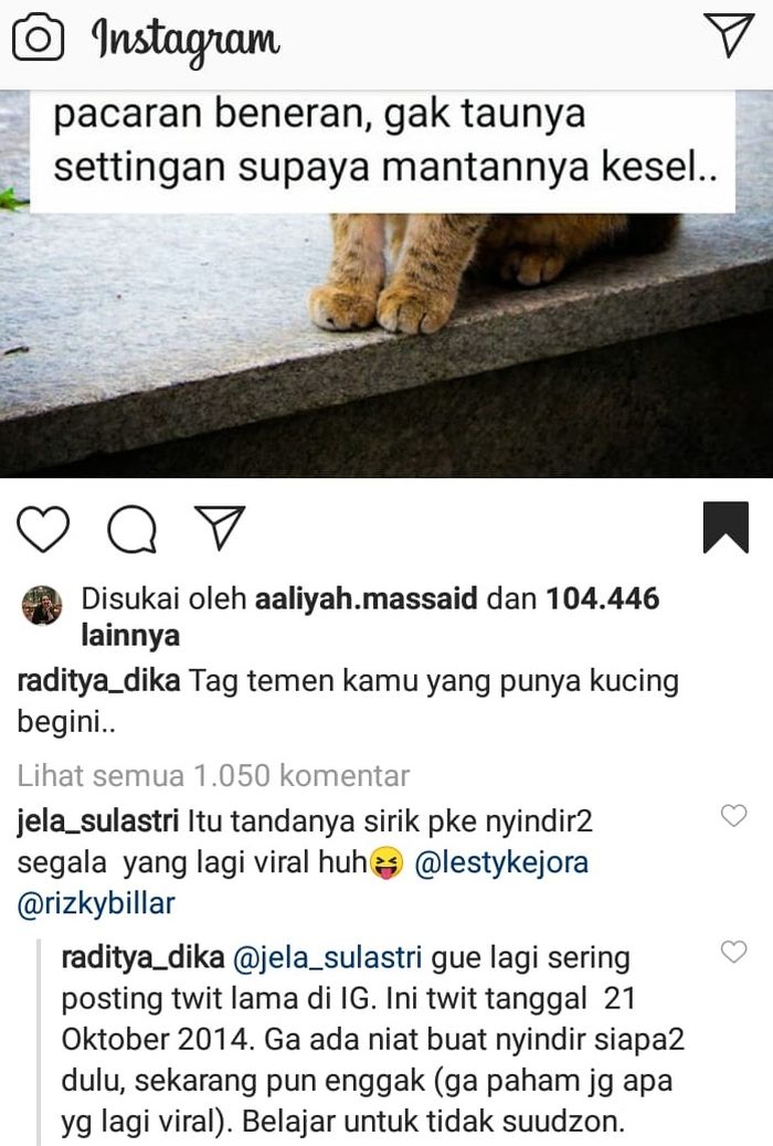 Raditya Dika panas hati dituding nyindir Lesty Kejora dan Rizky Billar yang lagi viral  
