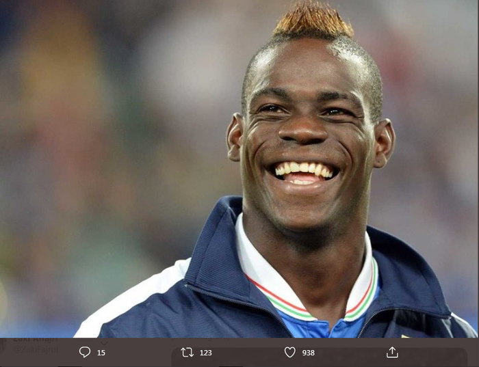 Penyerang Italia, Mario Balotelli.