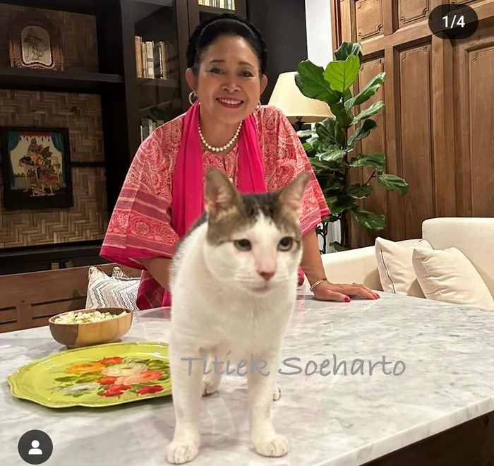 Titiek Soehart dan kucing Prabowo
