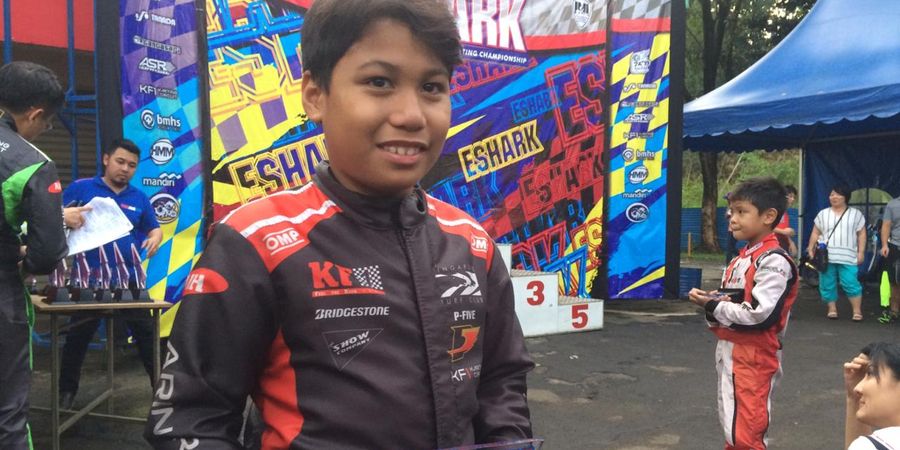Daffa Ab Petik Pelajaran Berharga di Seri Pertama Eshark Indonesia Karting Championship 2019