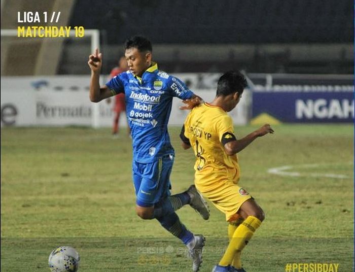 Persib Bandung bermain imbang dengan Semen Padang dalam lanjutan Liga 1 2019 di Stadion Si Jalak Harupat, 18 September 2019.