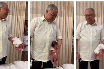 Viral seorang dokter menggendong bayi dengan cara yang membuat penonton terkesiap
