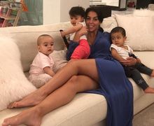 Hot Mommy! Georgina Rodriguez Tunjukkan Kemampuan Asuh Anak Sambil Olahraga